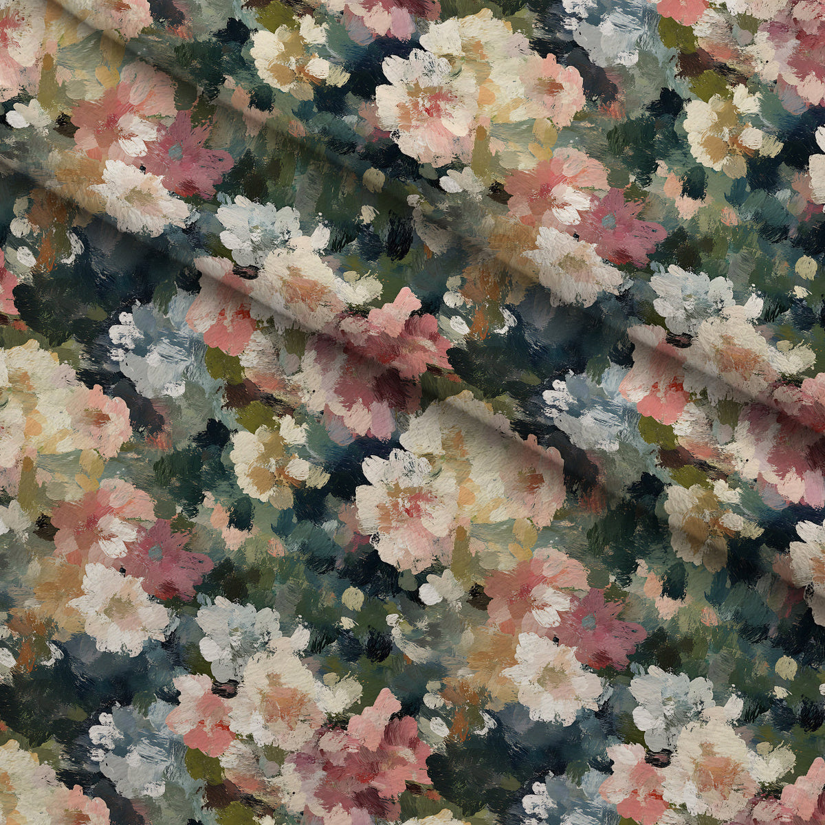 Painted Petals Pattern 1 Minky Fabric