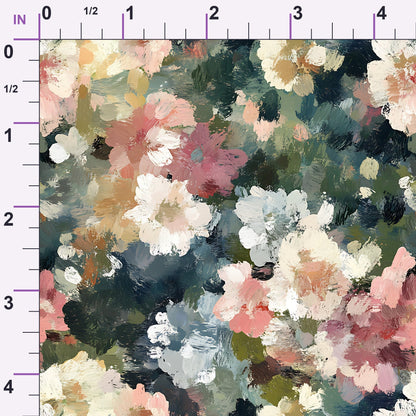 Painted Petals Pattern 1 Minky Fabric