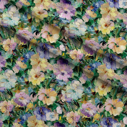 Painted Petals Pattern 10 Minky Fabric