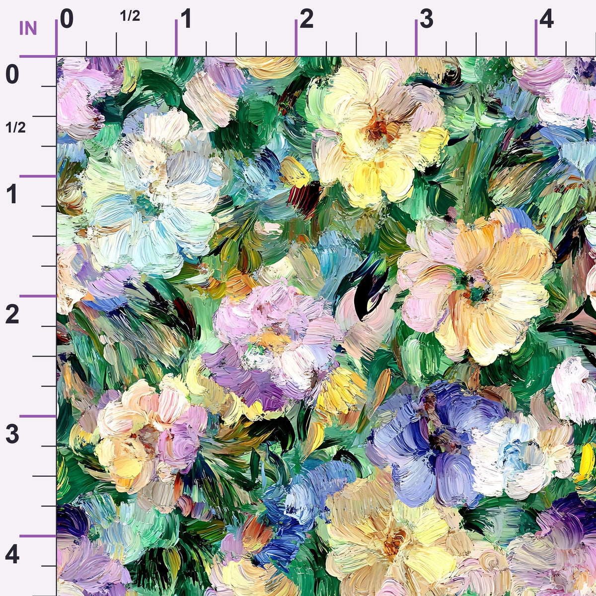 Painted Petals Pattern 10 Minky Fabric