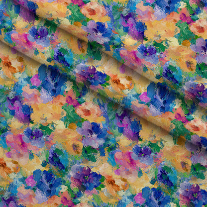 Painted Petals Pattern 12 Minky Fabric