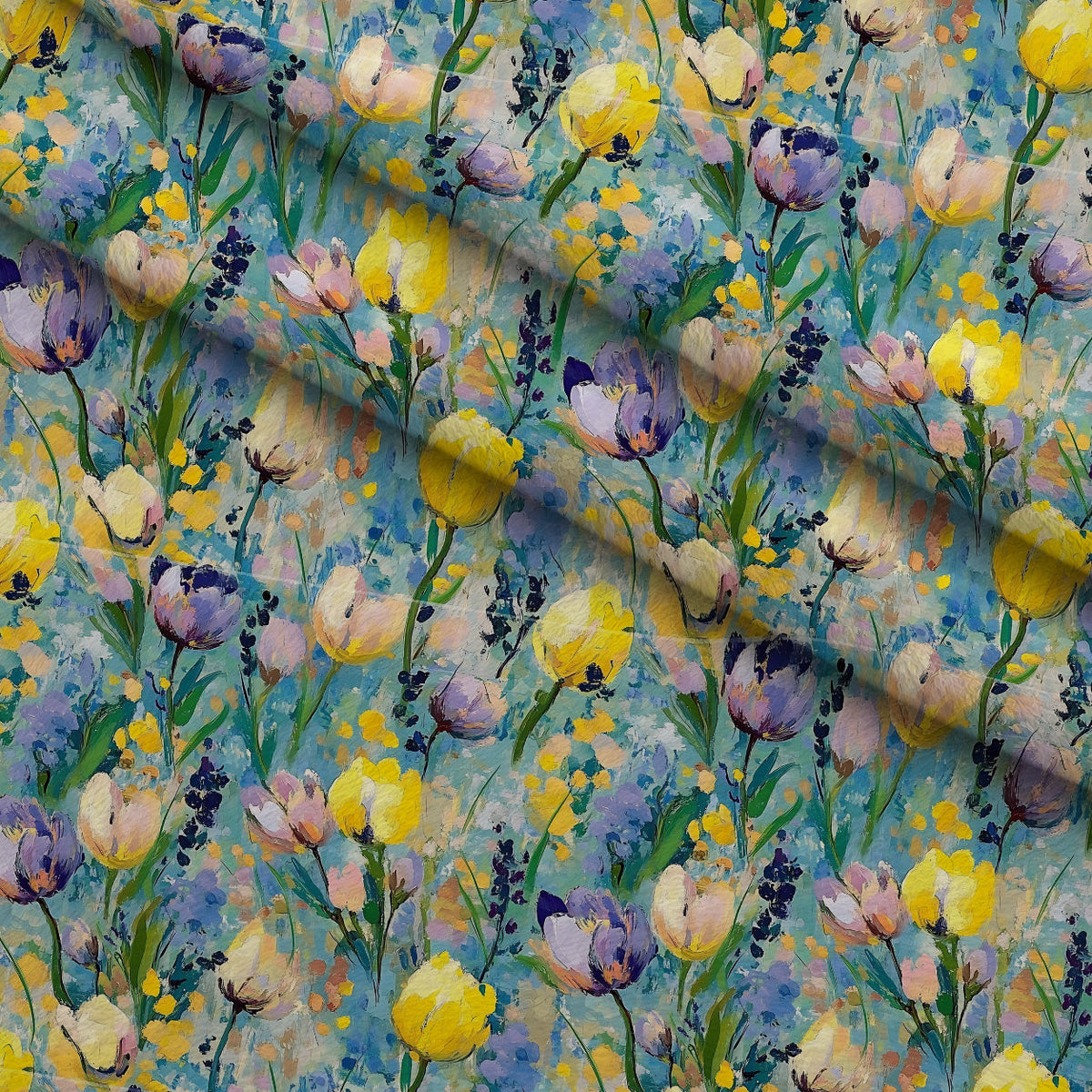 Painted Petals Pattern 13 Minky Fabric