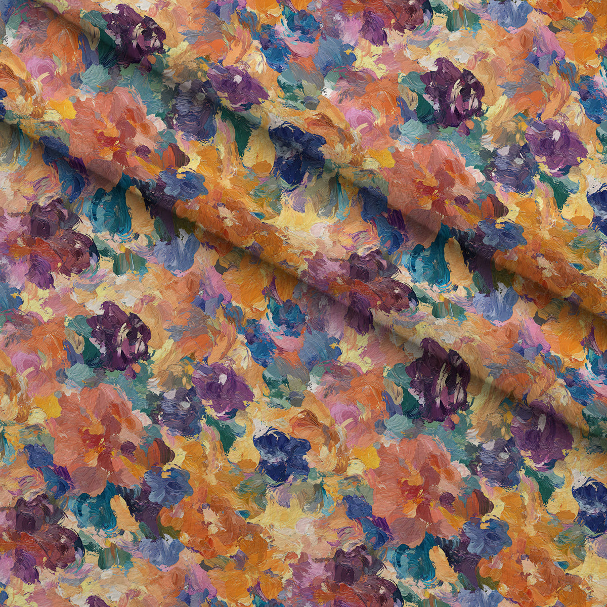 Painted Petals Pattern 14 Minky Fabric