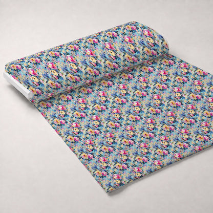 Painted Petals Pattern 16 Minky Fabric