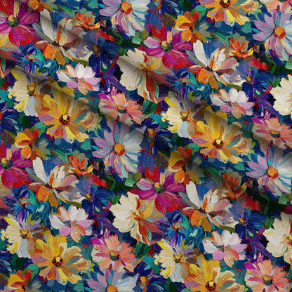 Painted Petals Pattern 17 Minky Fabric