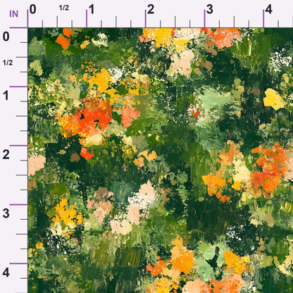 Painted Petals Pattern 18 Minky Fabric