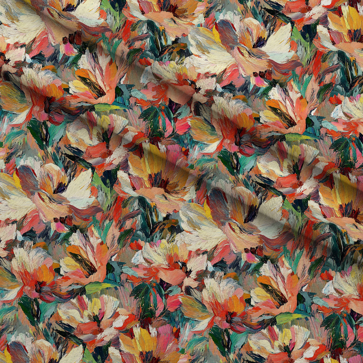 Painted Petals Pattern 20 Minky Fabric