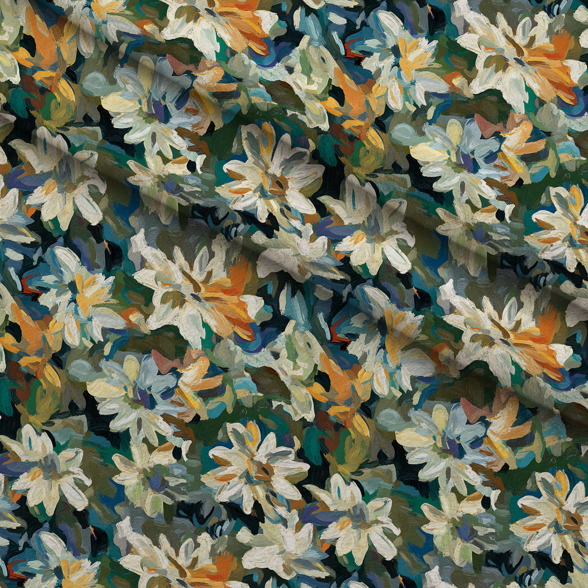 Painted Petals Pattern 6 Minky Fabric