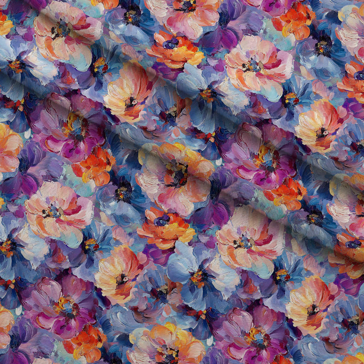 Painted Petals Pattern 7 Minky Fabric