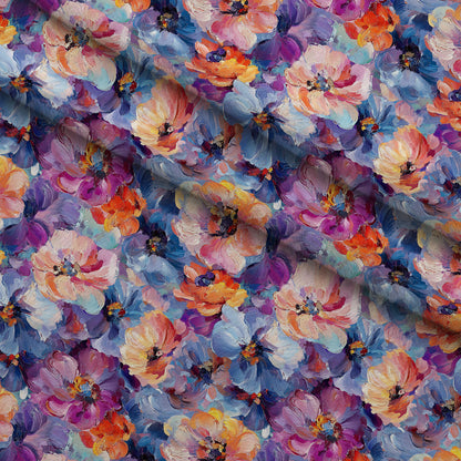 Painted Petals Pattern 7 Minky Fabric