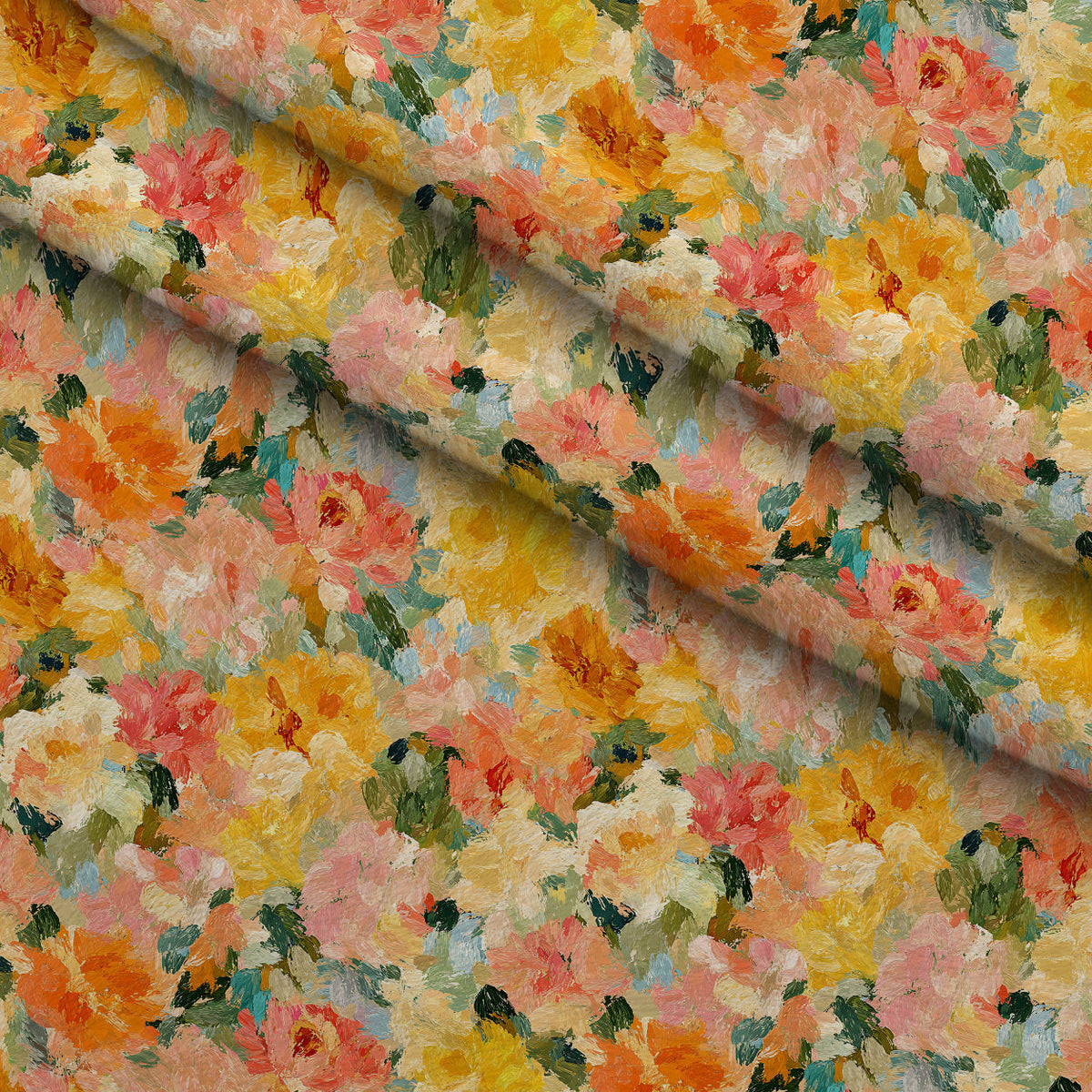 Painted Petals Pattern 8 Minky Fabric