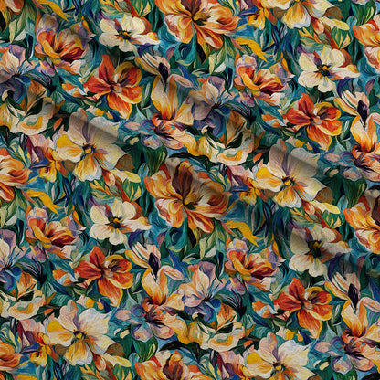 Painted Petals Pattern 9 Minky Fabric