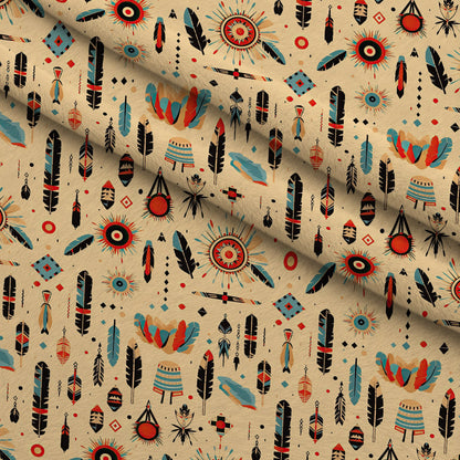 Painted Plains Pattern 10 Minky Fabric