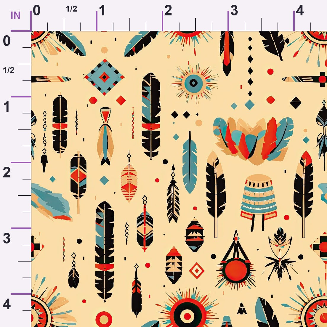 Painted Plains Pattern 10 Minky Fabric