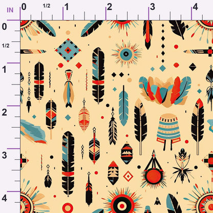 Painted Plains Pattern 10 Minky Fabric