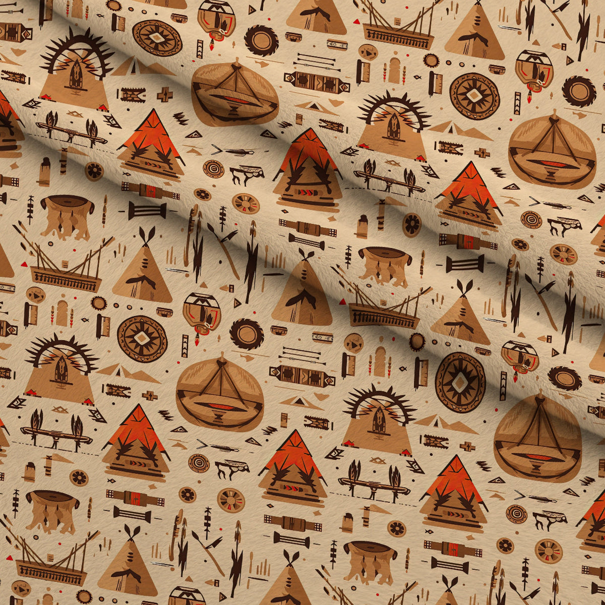Painted Plains Pattern 11 Minky Fabric