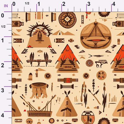 Painted Plains Pattern 11 Minky Fabric