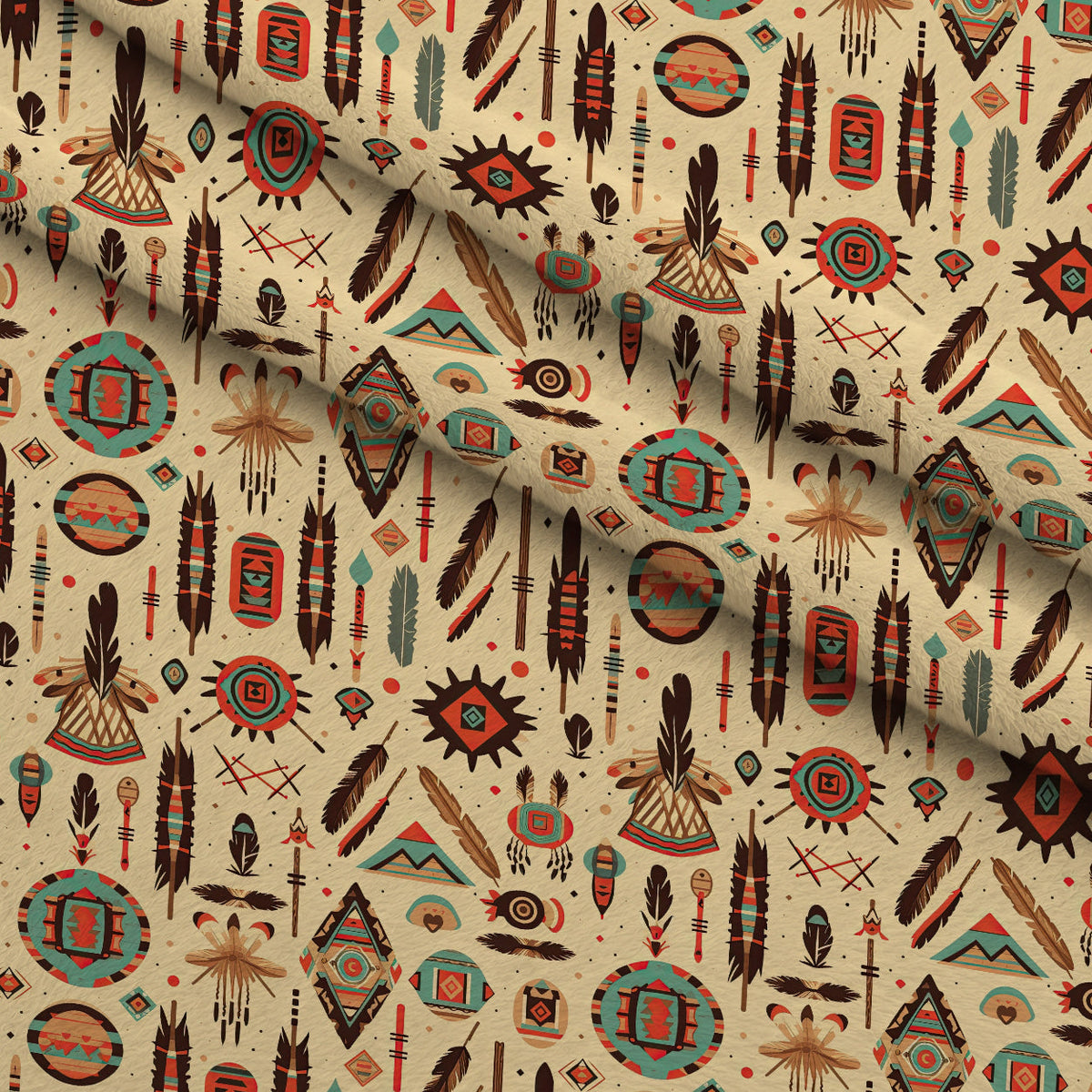 Painted Plains Pattern 12 Minky Fabric