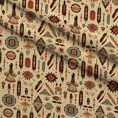 Painted Plains Pattern 12 Minky Fabric