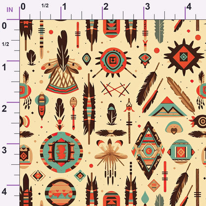 Painted Plains Pattern 12 Minky Fabric