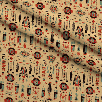 Painted Plains Pattern 3 Minky Fabric