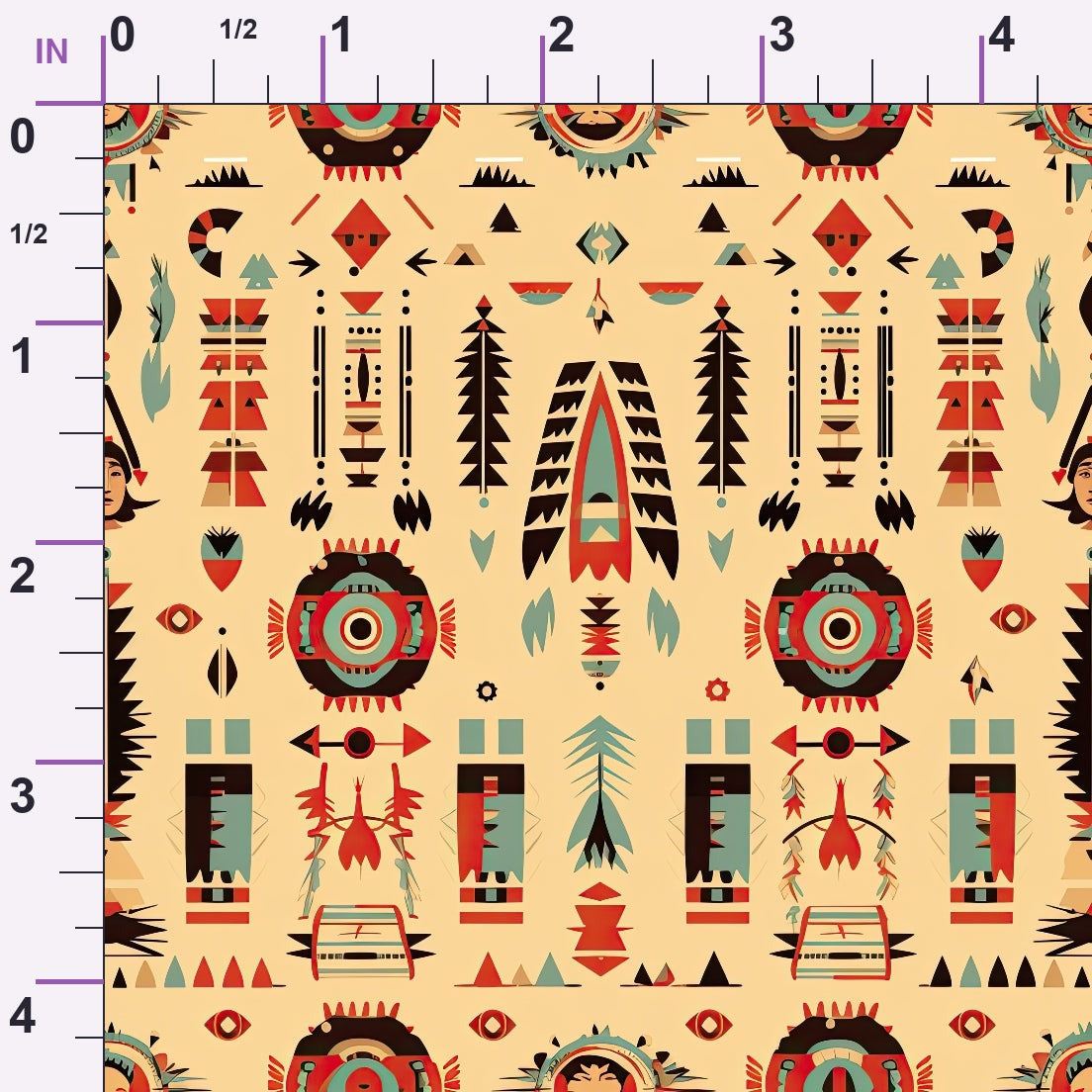 Painted Plains Pattern 3 Minky Fabric