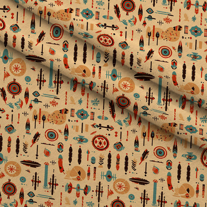 Painted Plains Pattern 4 Minky Fabric