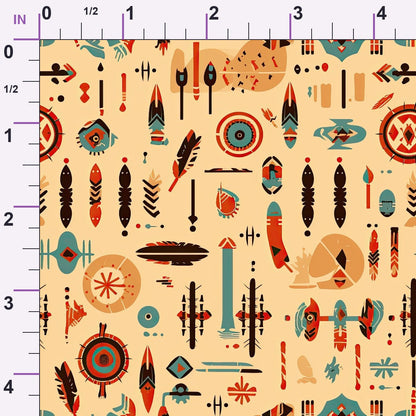 Painted Plains Pattern 4 Minky Fabric
