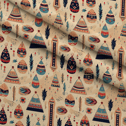 Painted Plains Pattern 5 Minky Fabric