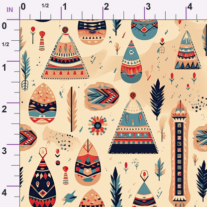 Painted Plains Pattern 5 Minky Fabric