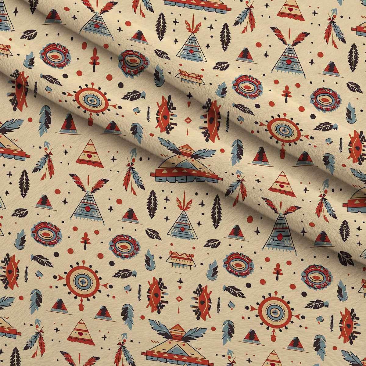 Painted Plains Pattern 6 Minky Fabric