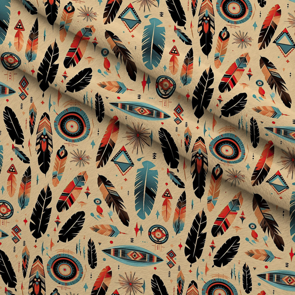 Painted Plains Pattern 7 Minky Fabric