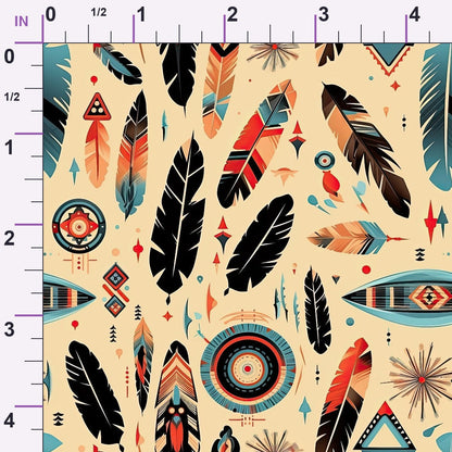 Painted Plains Pattern 7 Minky Fabric