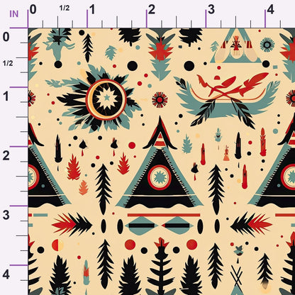 Painted Plains Pattern 8 Minky Fabric