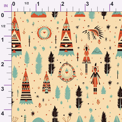 Painted Plains Pattern 9 Minky Fabric