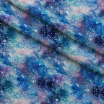 Painted Planets Pattern 1 Minky Fabric
