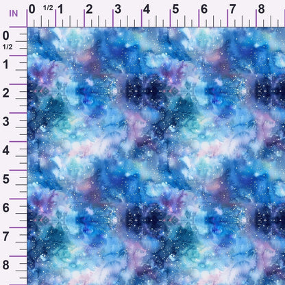 Painted Planets Pattern 1 Minky Fabric