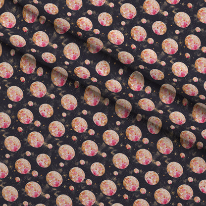 Painted Planets Pattern 11 Minky Fabric