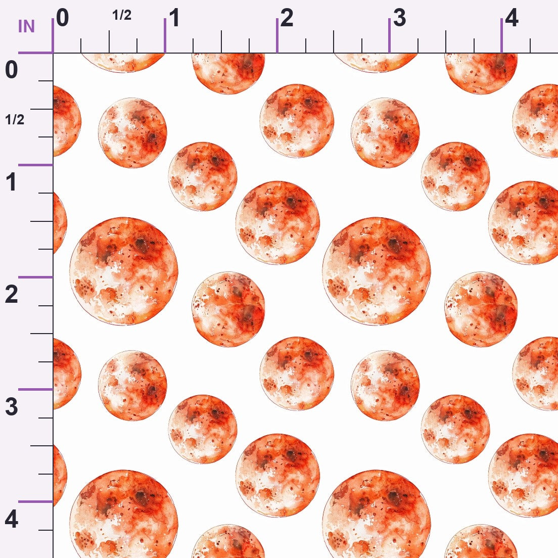 Painted Planets Pattern 12 Minky Fabric