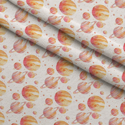 Painted Planets Pattern 15 Minky Fabric