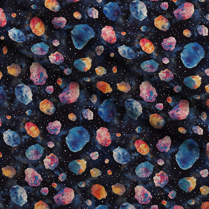 Painted Planets Pattern 16 Minky Fabric