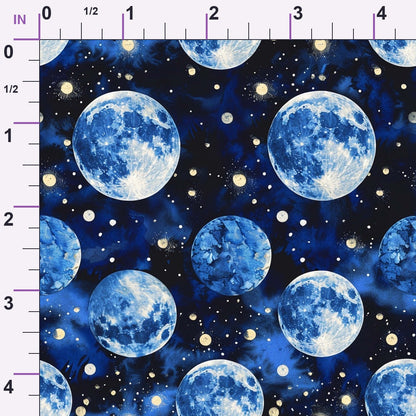 Painted Planets Pattern 19 Minky Fabric