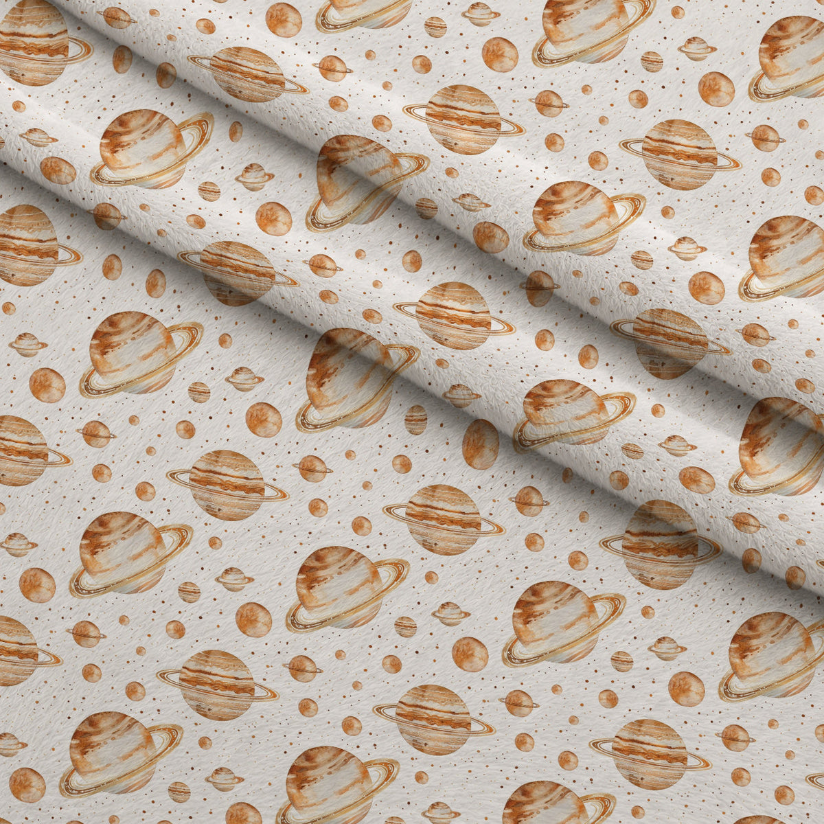 Painted Planets Pattern 5 Minky Fabric