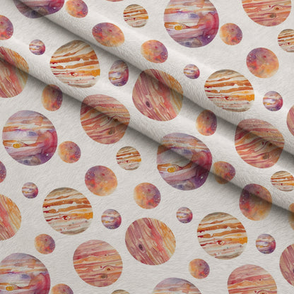 Painted Planets Pattern 7 Minky Fabric