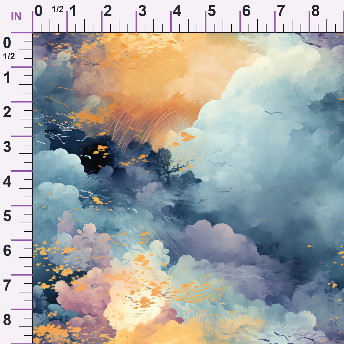 Painted Skies Pattern 11 Minky Fabric