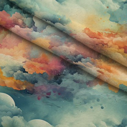 Painted Skies Pattern 2 Minky Fabric