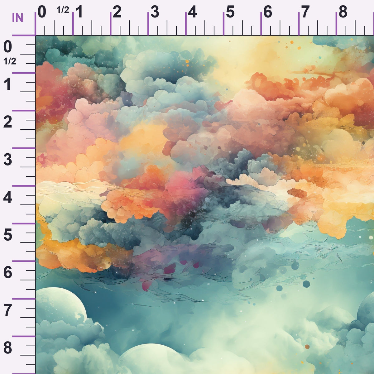 Painted Skies Pattern 2 Minky Fabric