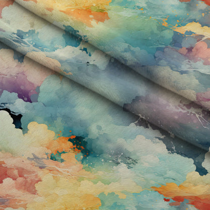 Painted Skies Pattern 3 Minky Fabric
