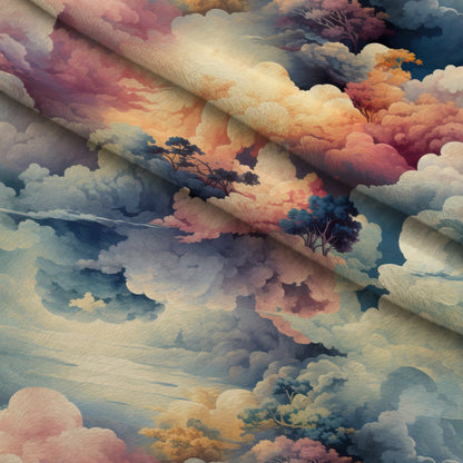 Painted Skies Pattern 5 Minky Fabric