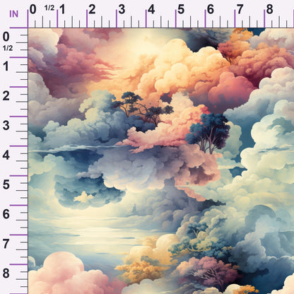 Painted Skies Pattern 5 Minky Fabric